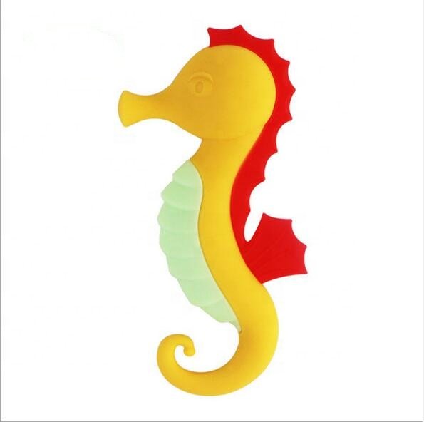 Newest Design Baby Teething Toys, Soft Bpa Free Baby Teether, Food Grade Silicone Teether Sea Horse